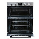 SIA 60cm Stainless Steel Built-Under Double Oven, 4 Zone Induction Hob & Hood