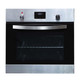 SIA 60cm Stainless Steel Digital Electric Single Fan Oven And 4 Burner Gas Hob