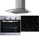 SIA SO113SS 60cm Stainless Steel Single Oven, 4 Zone Induction Hob & Curved Hood