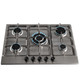 SIA 60cm Stainless Steel Digital Single Fan Oven, 5 Burner Gas Hob & Extractor