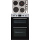 SIA 60cm Stainless Steel Built-in Double Fan Oven & 4 Zone Plate Electric Hob