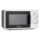 Montpellier MMW22WS White 700W 20L Microwave With Stainless Steel Interior