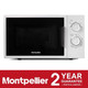 Montpellier MMW22WS White 700W 20L Microwave With Stainless Steel Interior