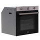 SIA 60cm Stainless Steel Built In Electric Single Fan Oven & 4 Zone Plate Hob