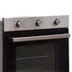 SIA 60cm Stainless Steel Fan Oven, 4 Zone Induction Hob & Curved Cooker Hood