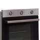 SIA 60cm Stainless Steel Single Fan Oven, 4 Gas Burner Hob & Curved Cooker Hood