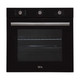 SIA SSO10BL 60cm Black Built In 75L Electric Single Oven & 4 Zone Induction Hob