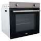 SIA 60cm Stainless Steel Single Electric Oven, 4 Zone Plate Hob & Chimney Hood