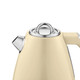 Swan SK19020CN 1.5L Cream 1950'S Retro Style Cordless Kettle With Cable Storage