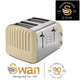 Swan ST34020CN Cream 1950s Retro-Style 6 Setting 4 Slice Toaster With Crumb Tray