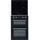 SIA 60cm Built In Double Fan Oven & 4 Zone Flexi-Bridge Touch Induction Hob