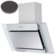 SIA 70cm Stainless Steel Angled Glass Cooker Hood Extractor Fan & Carbon Filter