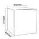 White Mini Freezer, Counter Or Table Top, Freestanding, 31 Litres  - SIA TT22WH