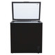 198L Black Chest Freezer, Freestanding, W82 x D55 x H85cm - SIA CHF198BL