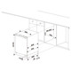 Integrated Under Counter Freezer In White, Unbranded, Fixed Hinges - SIA FZ60BU