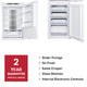 Integrated Frost Free Fridge Freezer, 50/50 Split, White - Montpellier MIFF5151F