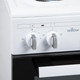 50cm Single Cavity Electric Cooker In White - Willow WSE50W