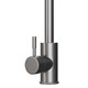 Kitchen Mixer Tap In Brushed Nickel, Swan Neck, Single Lever - SIA KT21BC