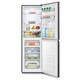 Tall Black Fridge Freezer With Water Dispenser 252L - Fridgemaster MC55240MDFB