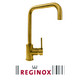 Reginox Acri Gold Single Lever U-Shaped Monobloc Kitchen Sink Swivel Mixer Tap
