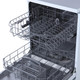 60cm White Freestanding Dishwasher, 12 Places - SIA SFSD60W