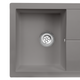 SIA NALI10GR 1.0 Bowl Grey Composite Inset Kitchen Sink