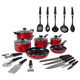 Morphy Richards Red 20 Piece Non-Stick Cookware Set - 970051