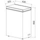 36cm White Chest Freezer, Freestanding Slimline Compact - SIA CHF60W/E