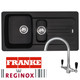 Franke Aveta 1.5 Bowl Black Tectonite Kitchen Sink &Reginox Brooklyn Mixer Tap