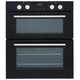 SIA Double Built Under Electric Fan Oven, 5 Burner Gas Hob &Chimney Cooker Hood