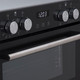 SIA 60cm Black Built Under Double Fan Oven, 70cm 5 Burner Gas Hob & Chimney Hood