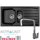 Astracast Sierra 1.5 Bowl Black Kitchen Sink & Reginox Astoria Chrome Mixer Tap