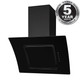 SIA AT61BL 60cm Black Touch Control Angled Glass Cooker Hood Extractor Fan