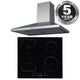 SIA 60cm 4 Zone Flexi-Bridge Induction Hob & Stainless Steel Chimney Cooker Hood