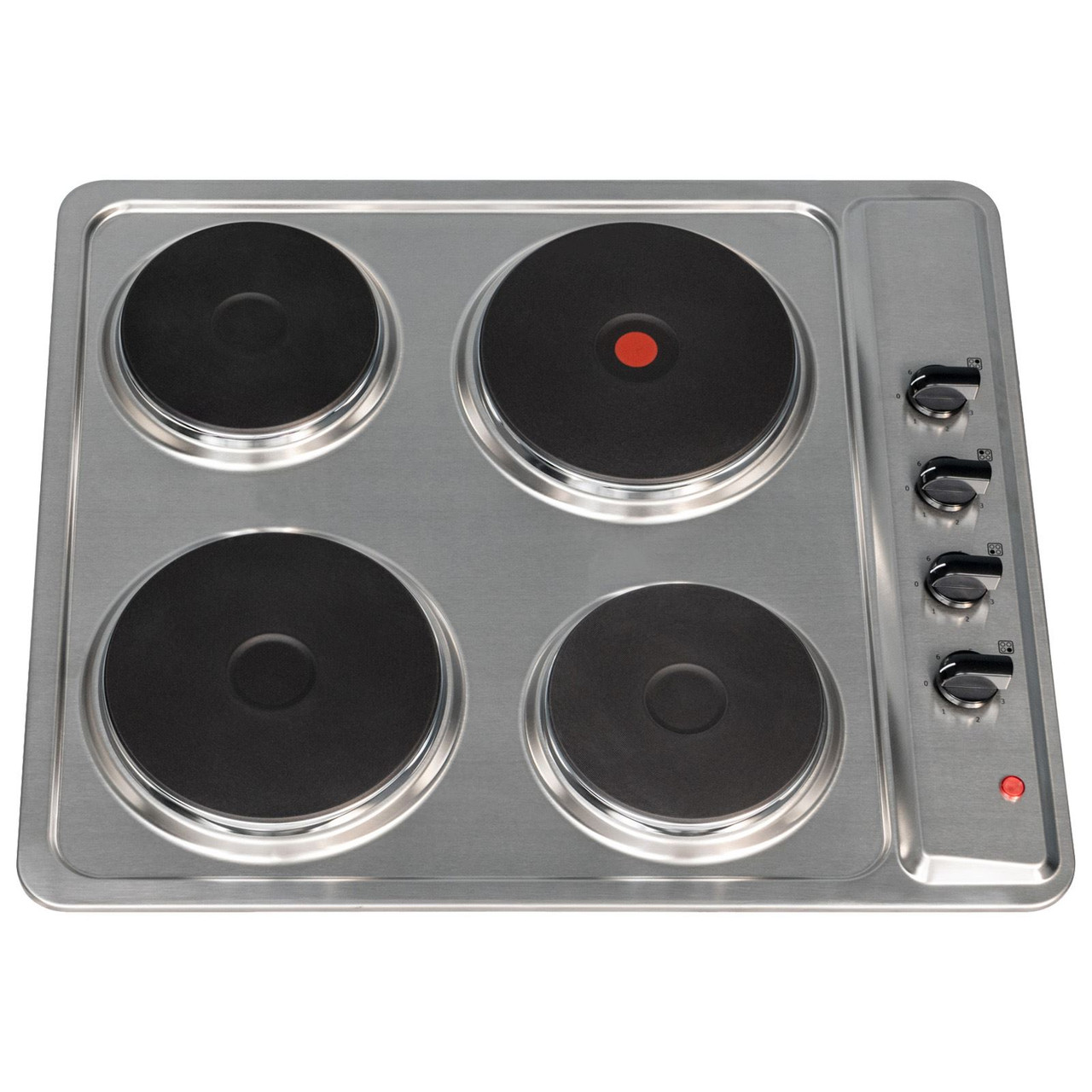 Image of SIA PHP601SS 60cm Stainless Steel Solid Plate 4 Zone Electric Hob