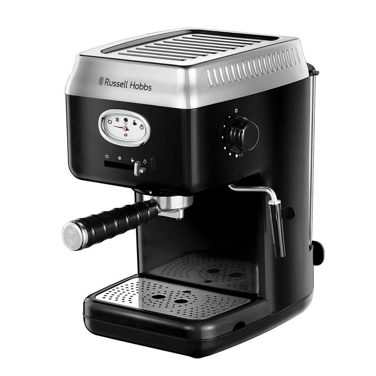 Image of Russell Hobbs 28251 Retro Barista Style Espresso Machine