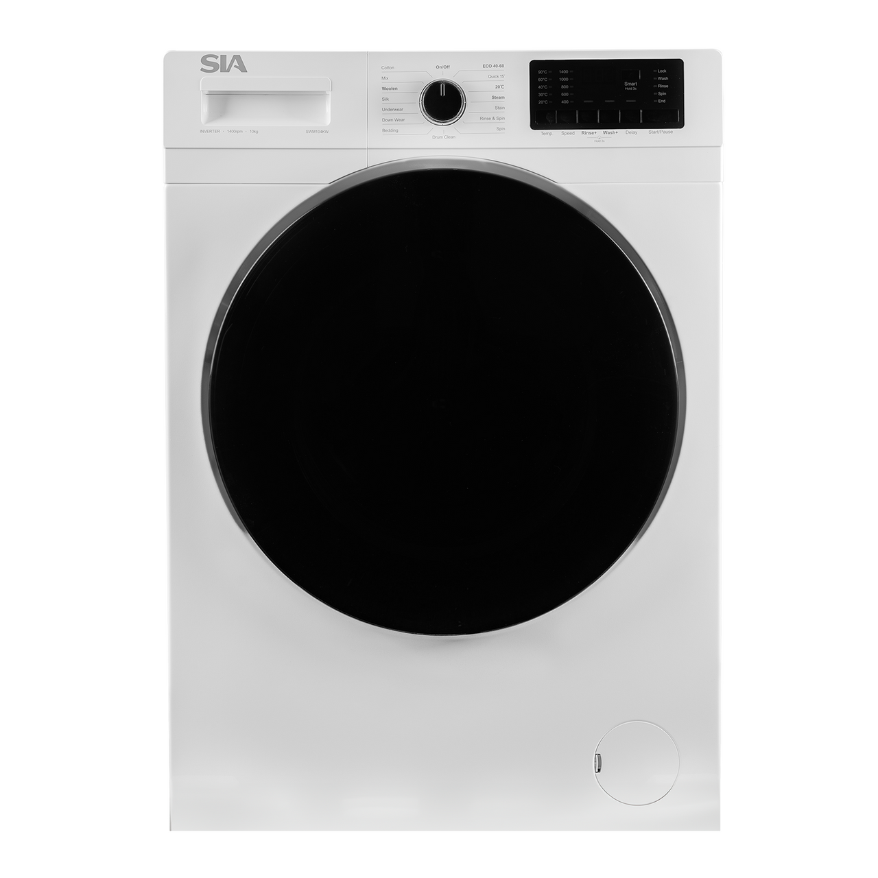 Image of SIA 10kg 1400RPM Washing Machine, 16 Programs