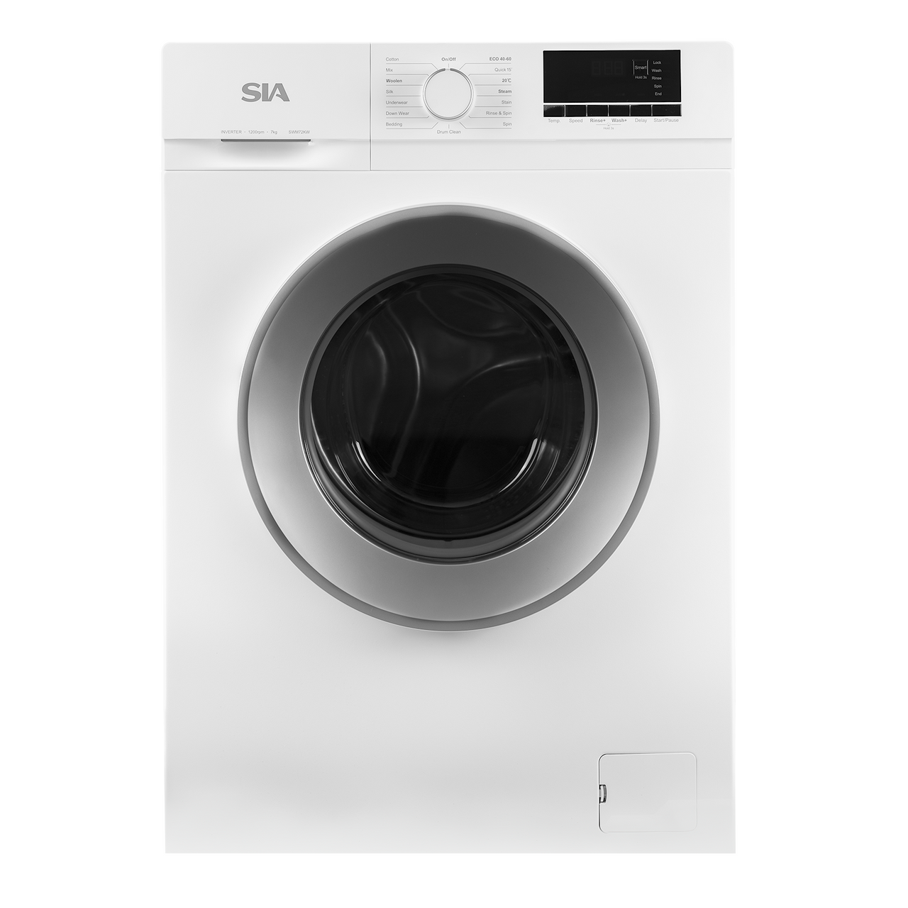 Image of SIA 7kg 1200RPM Washing Machine, 16 Programs  - SWM72KW