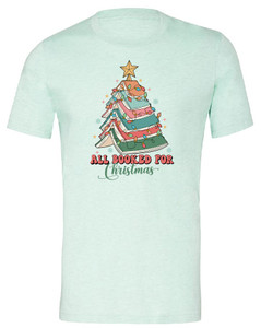 All Booked for Christmas - T-shirt