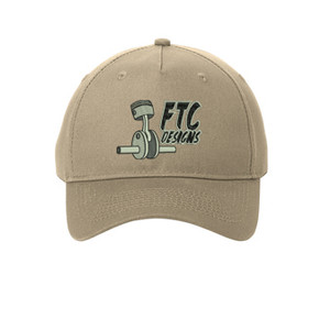 FTC - Khaki Five-Panel Twill Cap