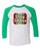 Merry Christmas - Three-Quarter Sleeve Raglan