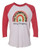 Merry Christmas Rainbow - Three-Quarter Sleeve Raglan