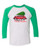 Merry Christmas Beetle - Three-Quarter Sleeve Raglan