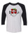 Christmas Cow 2 - Three-Quarter Sleeve Raglan