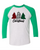 Plaid Christmas Trees - Three-Quarter Sleeve