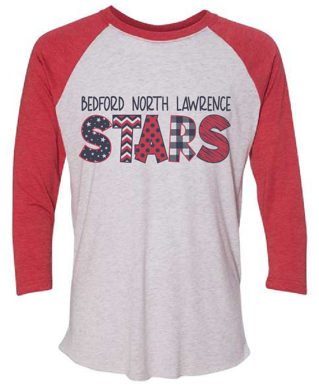 BNL Stars Pattern - Baseball Tee