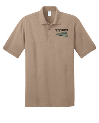 Lawrence County Zephyr - Sand Port & Company Core Blend Jersey Knit Polo
