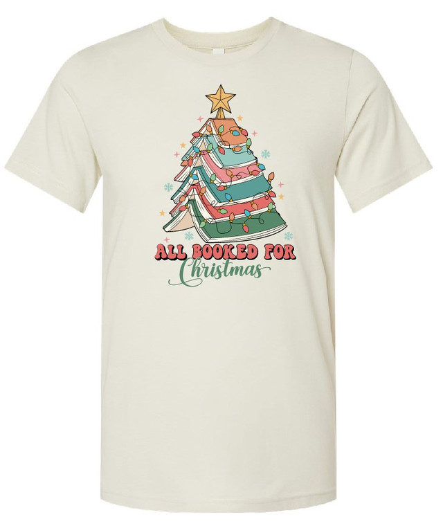 All Booked for Christmas - T-shirt