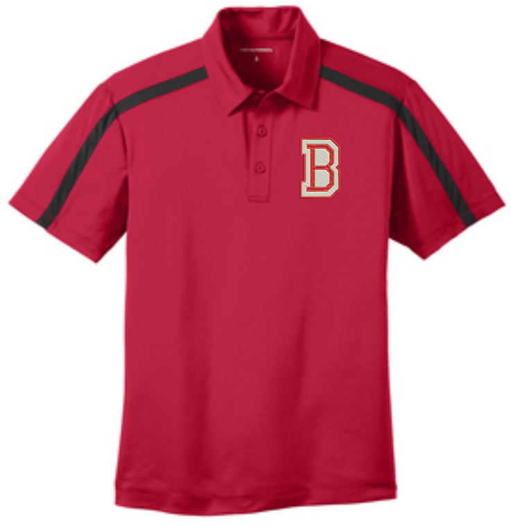 BMS Staff - Performance Colorblock Stripe Polo