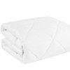 DOWNLITE Mattress Pad -  4 oz PSY, AM Fiber, 16" Wellington Spandex Skirt, 230TC 100% Cotton (Case Packs Only)